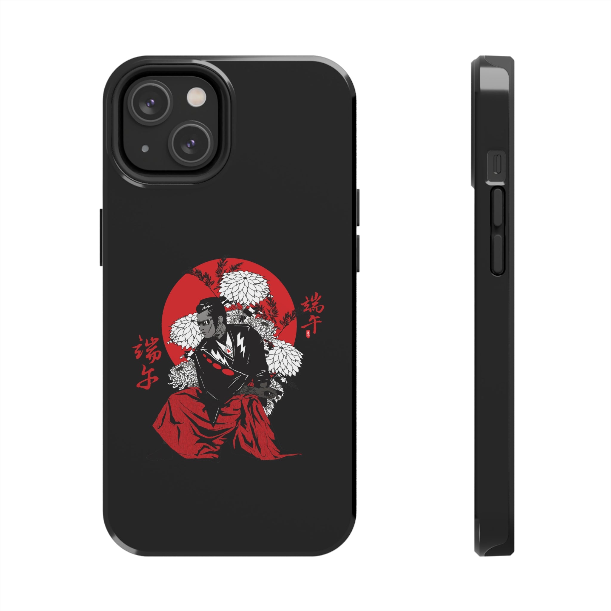 Tough Phone Case with Samurai Design