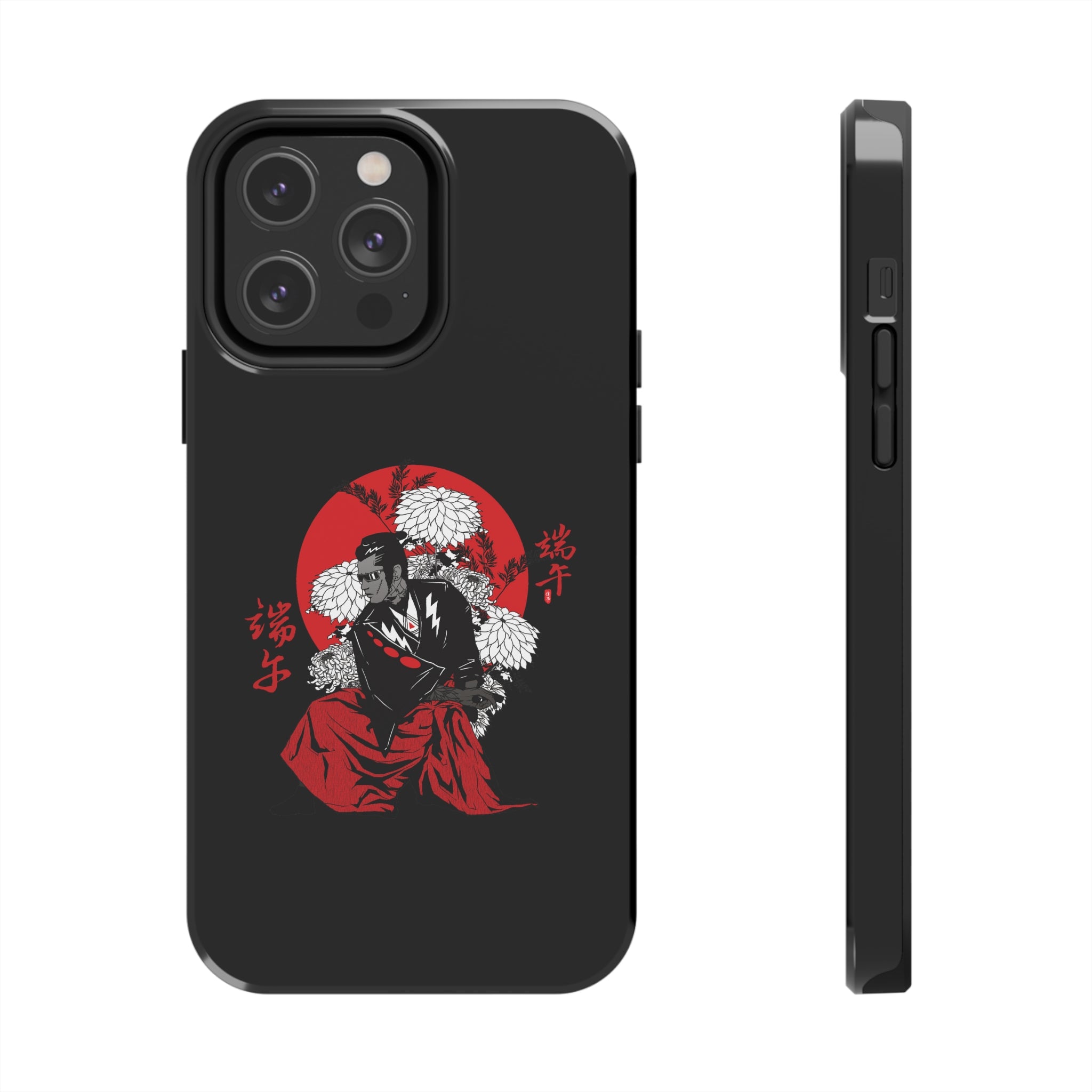 Tough Phone Case with Samurai Design