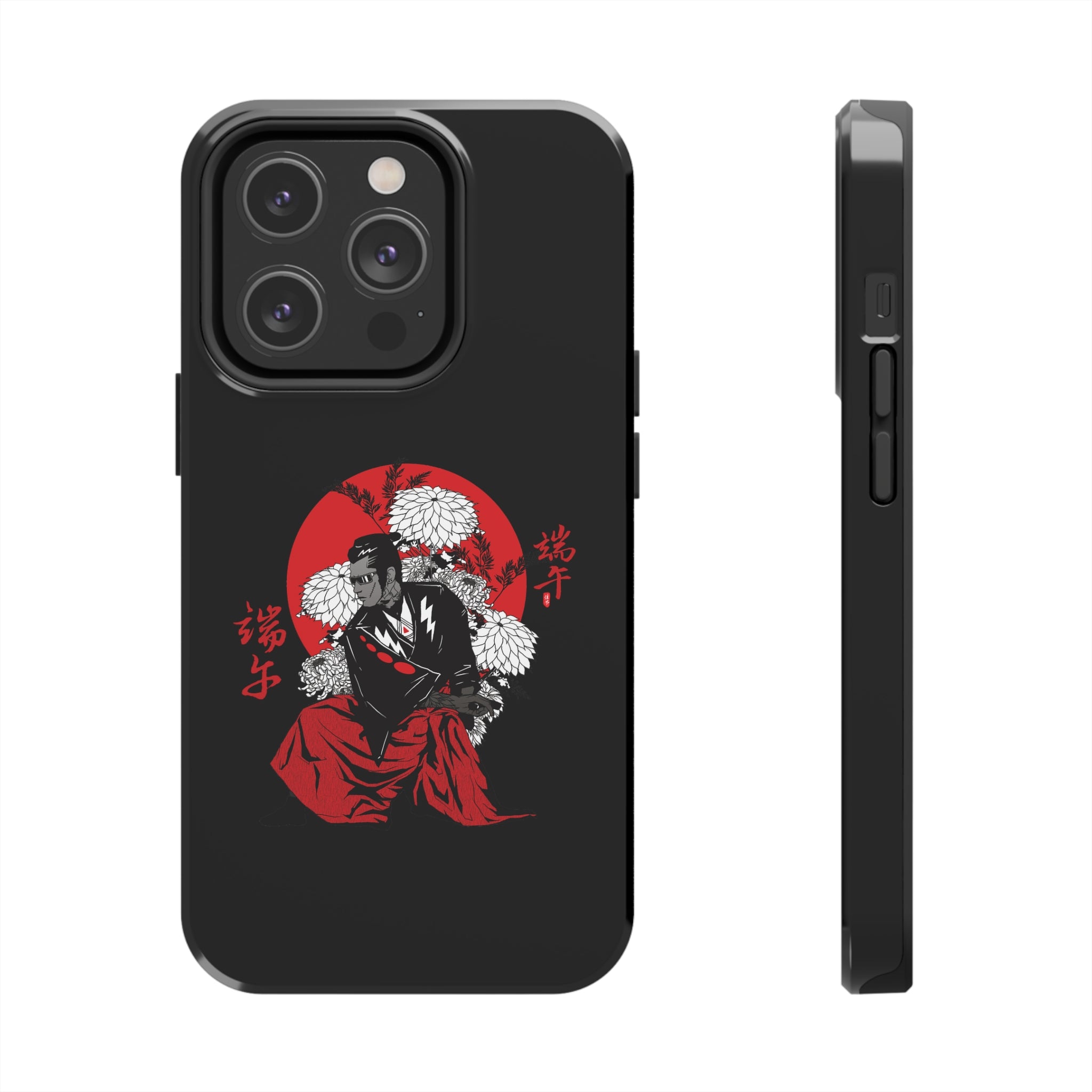 Tough Phone Case with Samurai Design